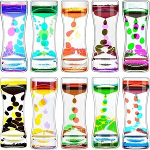Liquid Motion Bubbler Timer-10 Pack Calming Relaxing Sensory Anxiety Autism ADHD